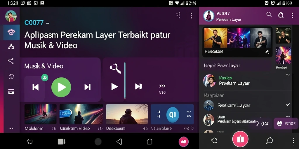 Antarmuka C0077 untuk perekaman layar yang sederhana dan efisien.