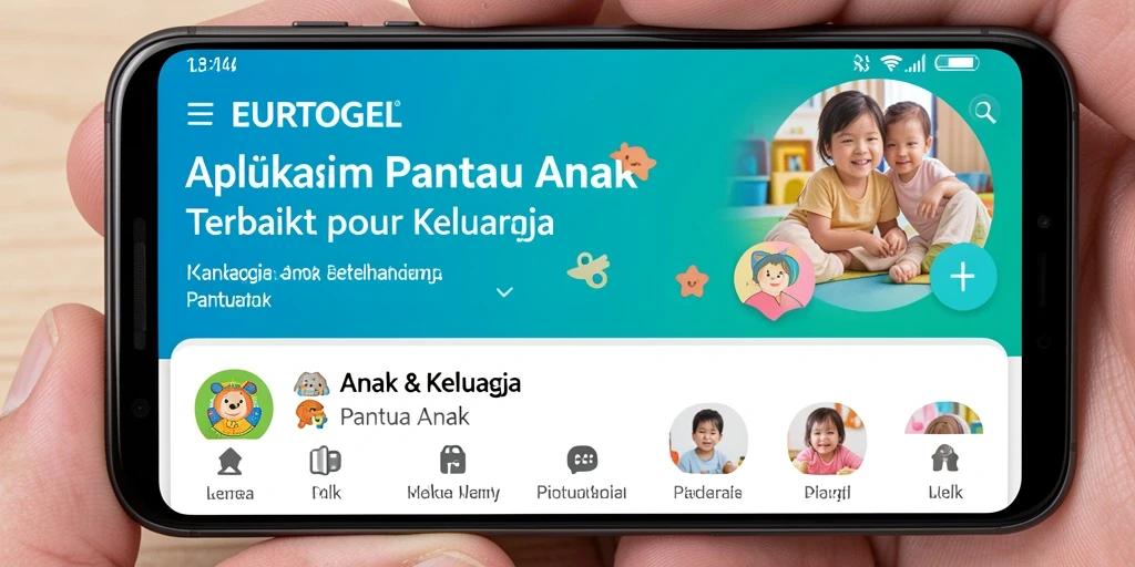 Tampilan antarmuka utama EUROTOGEL yang sederhana dan intuitif untuk memantau anak.