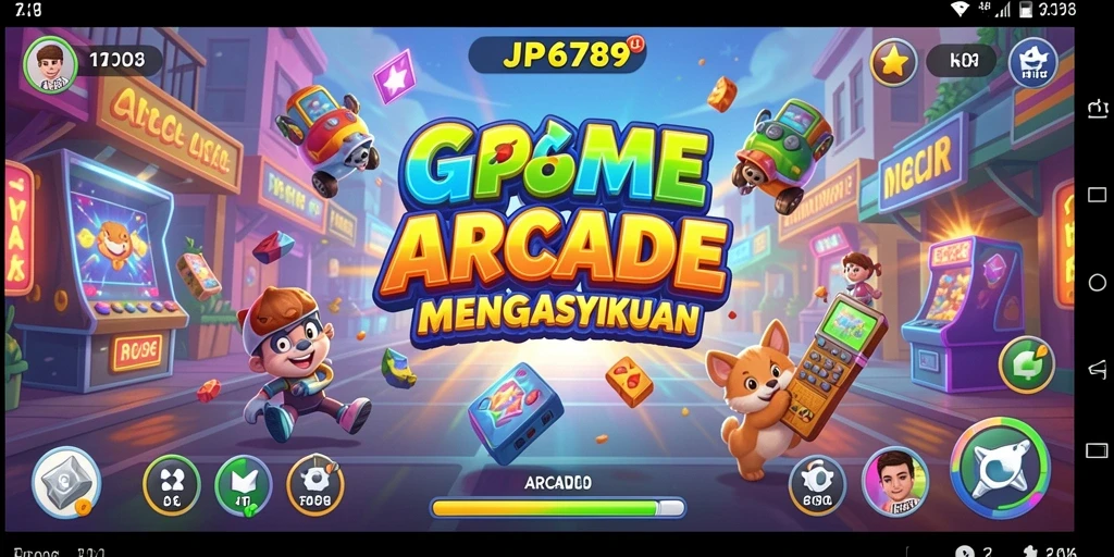 Tampilan antarmuka utama JP6789 yang menarik dan interaktif.